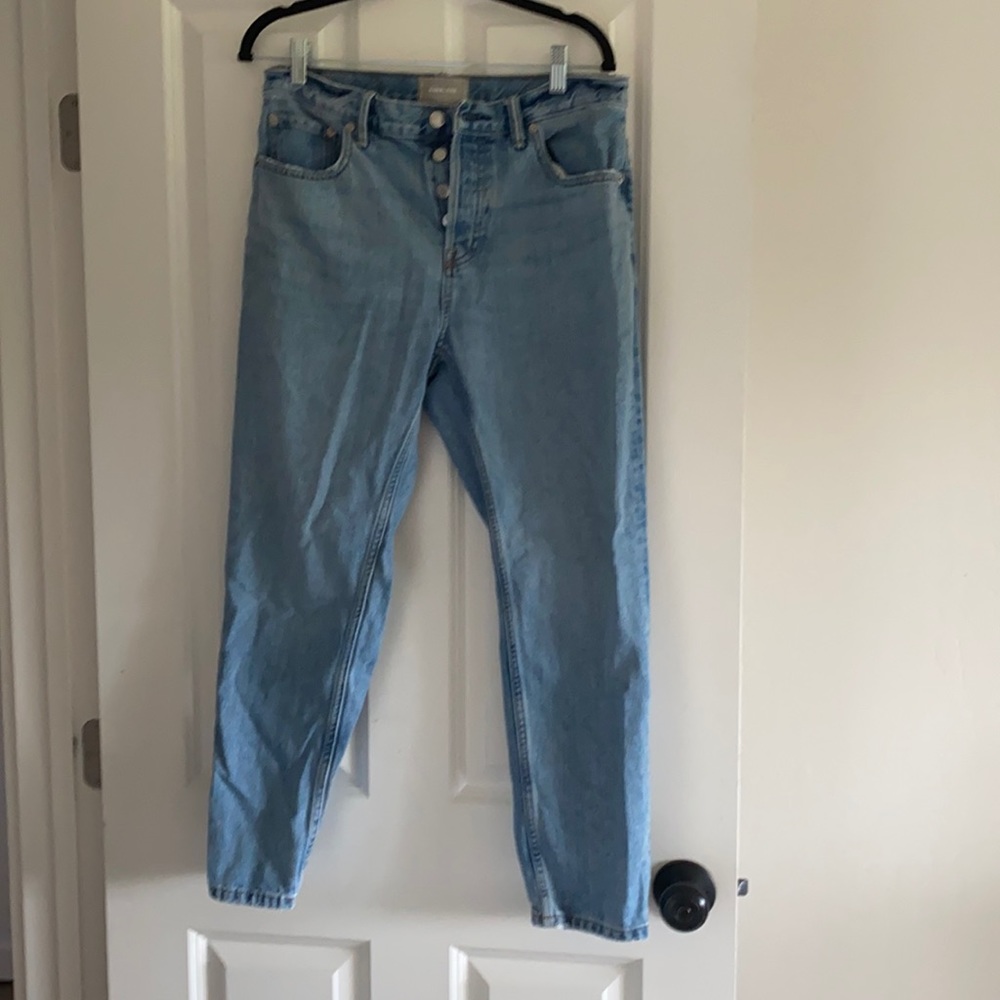 Everlane boyfriend style 100% cotton light jeans